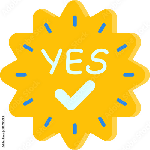 Yes Sticker Icon