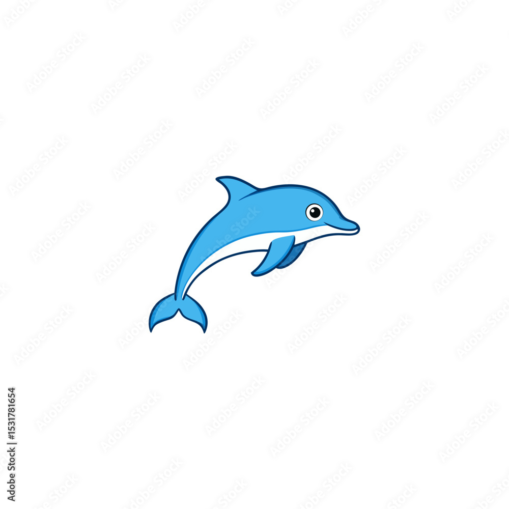 Fototapeta premium realistic underwater view of dolphin pod on white 