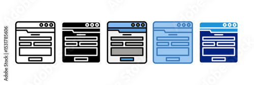 Contact Form Icon Element For Design
