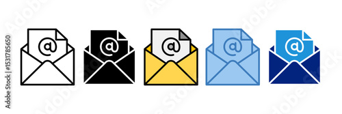 Email Address Icon Element For Design