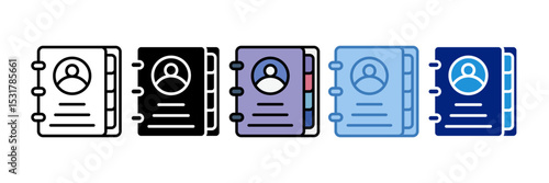 Contact List Icon Element For Design