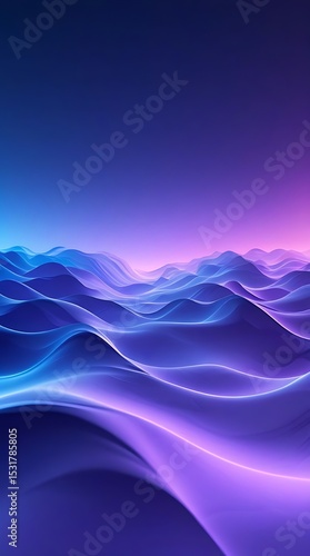 Abstract flowing blue lines create an artistic wave design, perfect for a digital water-themed background