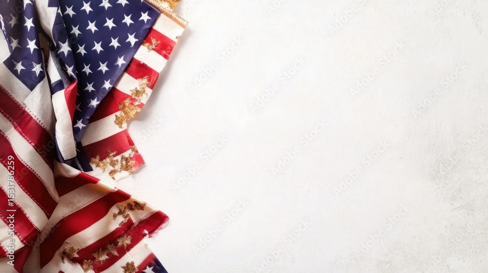 Happy Veterans Day concept. American flags and the text against white background Happy Veterans Day concept. American flags and the text against white background