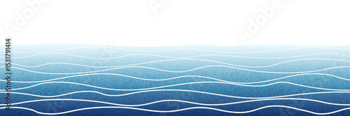 Ripples and water waves, sea surface, vector natural background, banner