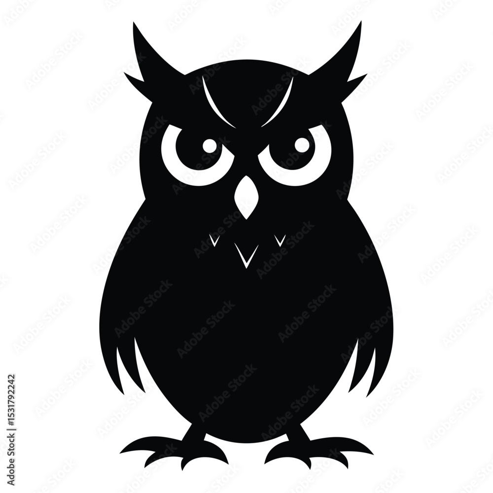 Fototapeta premium vector illustration of a owl
