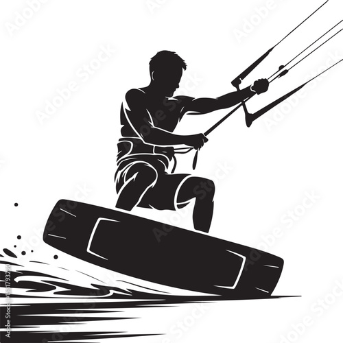Kitesurfing SVG – Extreme Water Sport Silhouette Design

Kiteboard Vector – Action Ride on Ocean Waves

Kitesurfer Silhouette – Surf, Wind & Adventure Clipart

Kite Surfing SVG – Dynamic Coastal Sport