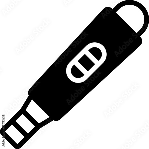 pregnancy test icon illustration design with solid