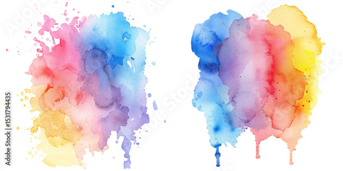 Wallpaper Mural abstract splash watercolor vector illustration Torontodigital.ca