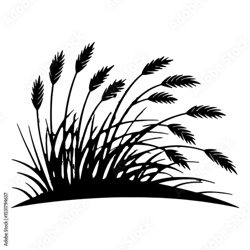 Tropical palm tree silhouettes, a vibrant illustration of nature's summer growth