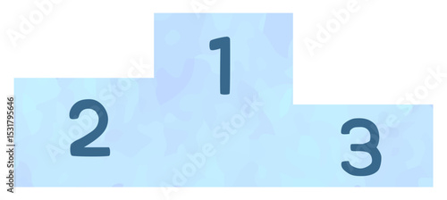 表彰台のイラスト ベクター素材