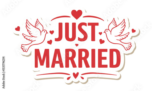 Just married text 