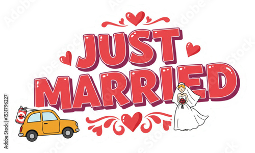 Just married text 