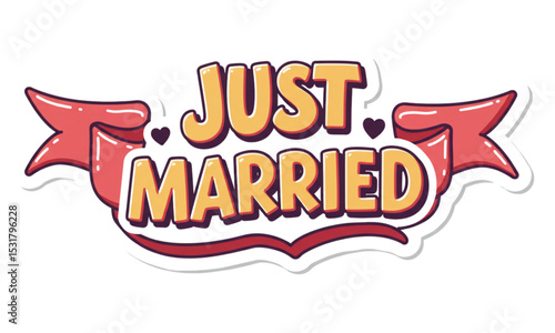 Just married text