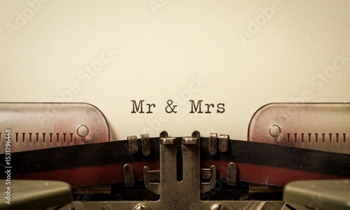 old typewriter with text