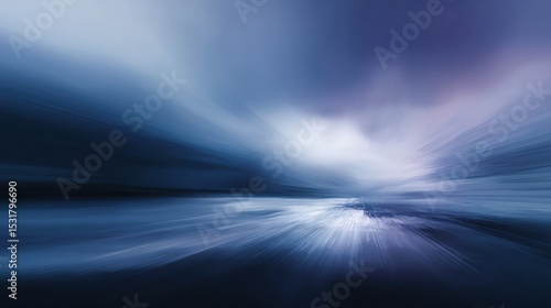 Abstract blur background with blue and white hues