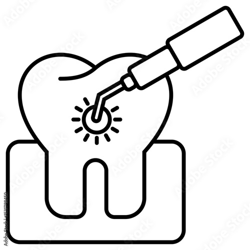 Dental Laser outline icon