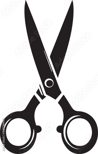 black scissors vector, scissors vector illustration, scissors silhouette vector icon design