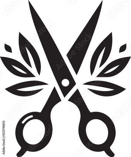 black scissors vector, scissors vector illustration, scissors silhouette vector icon design