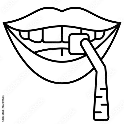 Dental Veener outline icon