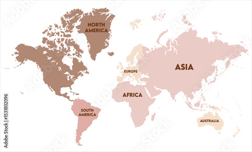 World map vector-15,  world map, modern world map graphic, Countries Silhouettes Stock Illustrations, Vectors