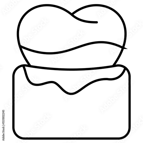 Gingivitis outline icon