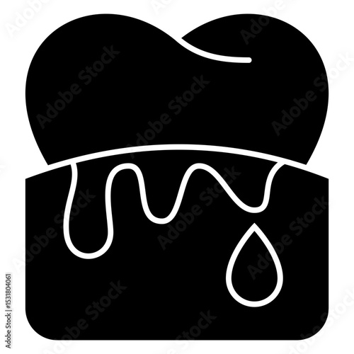 Bleeding Gum solid icon