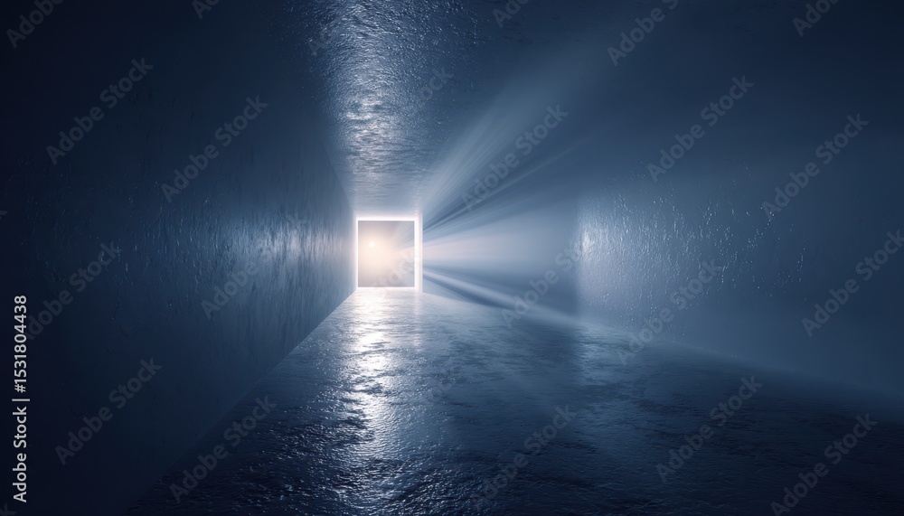 © kurosaki_D - Empty tunnel with a bright light at the end. © kurosaki_D - Empty tunnel with a bright light at the end.