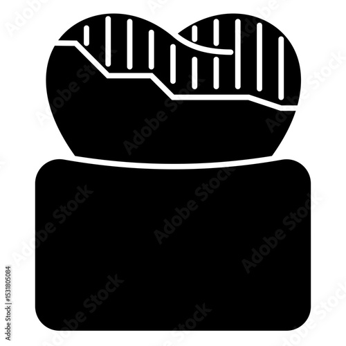 Darkened Tooth solid icon
