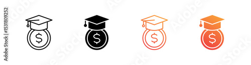 Loan To Value Multiple Style Icon Set 