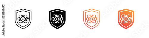 Physicist Multiple Style Icon Set 