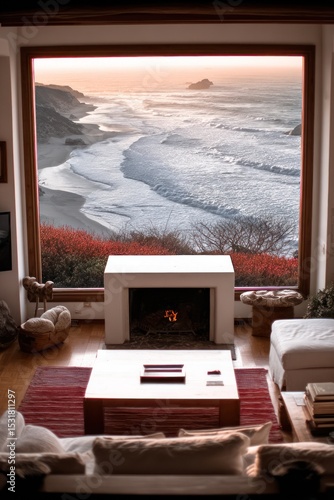 Wallpaper Mural Coastal living room view Torontodigital.ca