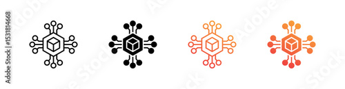 Digital Multiple Style Icon Set 