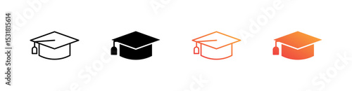 Education Multiple Style Icon Set 