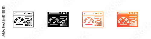 Key Performance Indicator Multiple Style Icon Set 
