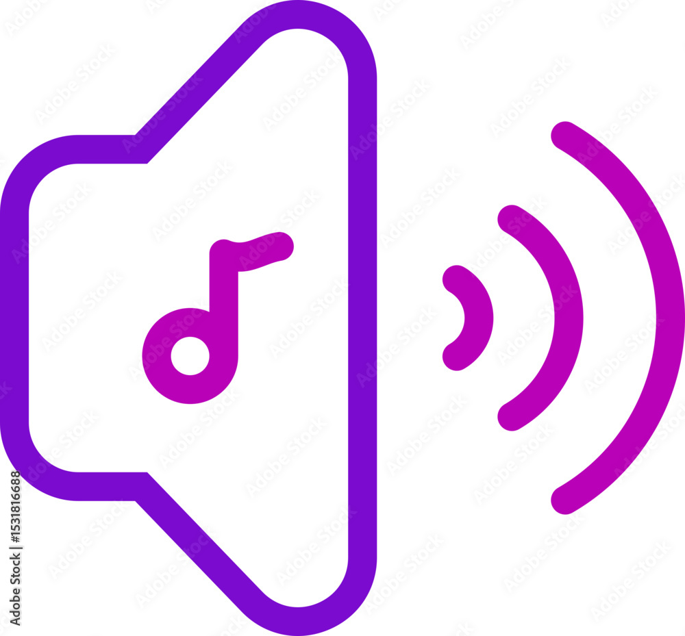 Music Vector Icon Lined Element Music Vector Icon Lined Element