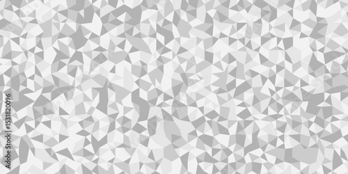 Vector geometric seamless white, gray cube square low polygon texture wallpaper. abstract surface creative diamond pattern corporate. white and gray polygon Mosaic triangle overlap texture background.