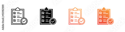 Standard Multiple Style Icon Set 