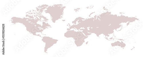 A blank world map, world map picture, world map vector image, modern world map, Illustration, eps 10, worldwide, all continents, all countries, worldwide project