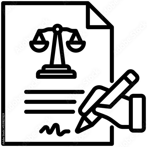 Contract Law Icon