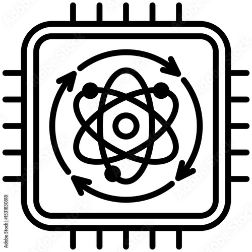 Qubit Processing Icon