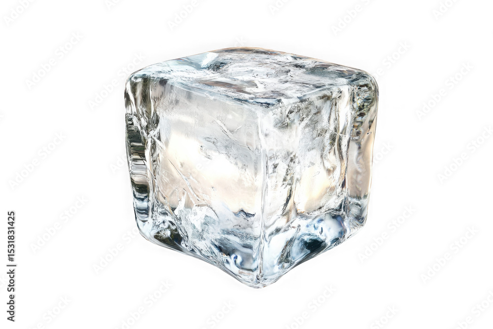 Realistic ice cube frozen water cold drink refreshment cooling element design resource isolated on transparent background Realistic ice cube frozen water cold drink refreshment cooling element design resource isolated on transparent background