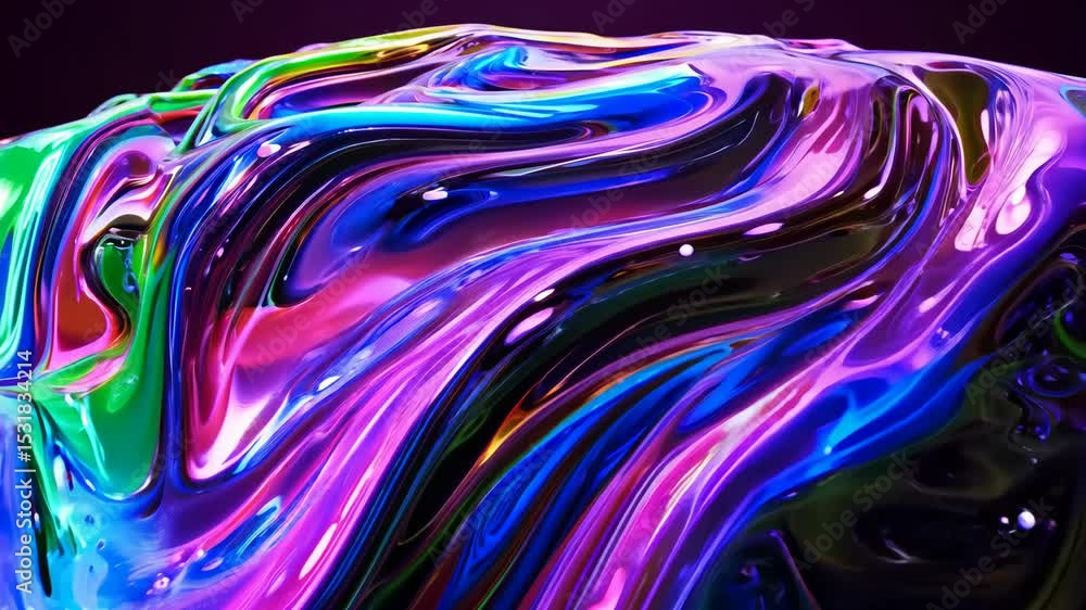 Mesmerizing flow of vibrant liquid colors in dynamic abstract movement Mesmerizing flow of vibrant liquid colors in dynamic abstract movement