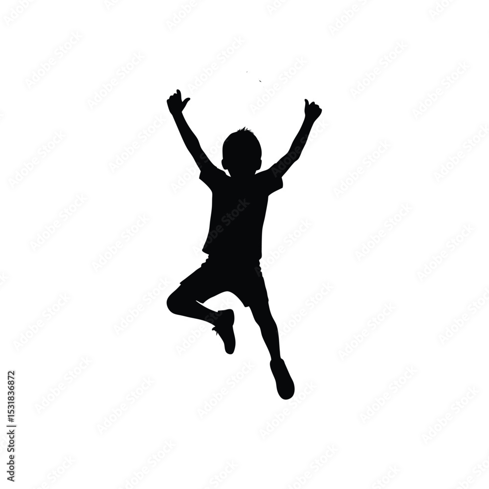 happy young man jumping happy young man jumping