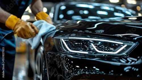 Wallpaper Mural Car detailing in a workshop Torontodigital.ca