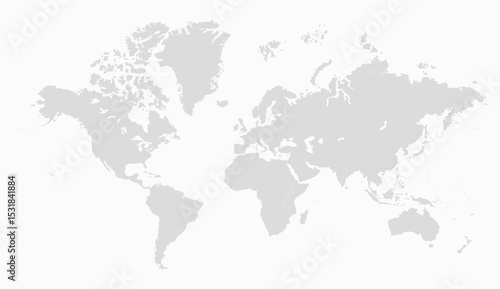 Map of world black and white, world map picture, world map vector image, modern world map, Illustration, eps 10, worldwide, all continents, all countries, worldwide project
