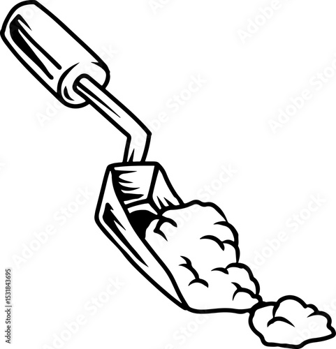 Hand Trowel with Soil or Compost