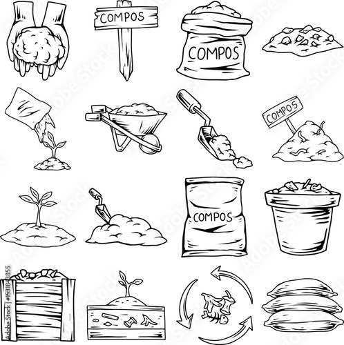 Composting Process and Gardening Tools