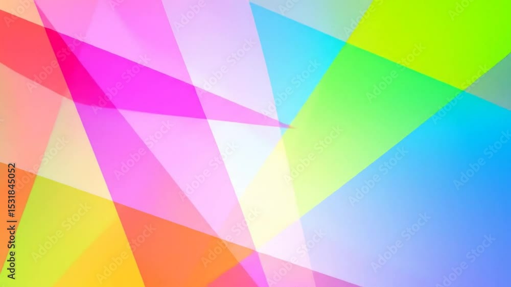Abstract Colorful Geometric Background Animation with Transparency and Vibrant Hues Abstract Colorful Geometric Background Animation with Transparency and Vibrant Hues