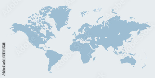 Political world map, world map picture, world map vector image, modern world map, Illustration, eps 10, worldwide, all continents, all countries, worldwide project