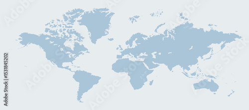 Political world map, world map picture, world map vector image, modern world map, Illustration, eps 10, worldwide, all continents, all countries, worldwide project